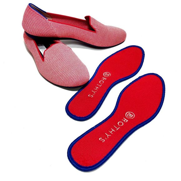 NEW Rothy's Flat Loafers Size 6.5 Red Lollipop - Picture 2 of 12